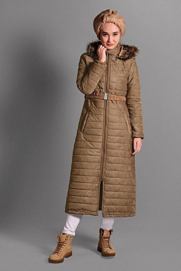 Vêtements hijab  HOODED NUBUCK COAT 5691  - TRENDTESETTÜR