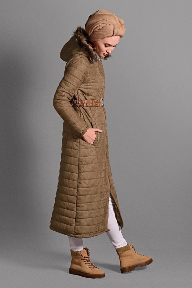 Vêtements hijab  HOODED NUBUCK COAT 5691  - TRENDTESETTÜR
