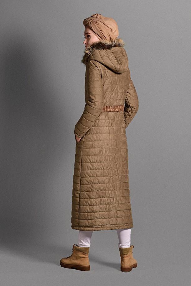 Vêtements hijab  HOODED NUBUCK COAT 5691  - TRENDTESETTÜR