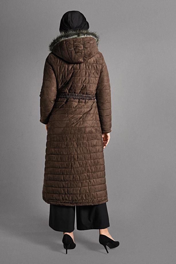 Vêtements hijab  HOODED NUBUCK COAT 5691  - TRENDTESETTÜR