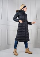 Tesettür giyim LACİVERT T 9711 Alvina Winter Safir Kaban