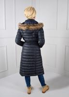 Tesettür giyim LACİVERT T 9711 Alvina Winter Safir Kaban