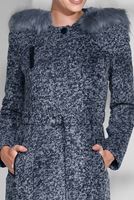 Tesettür giyim LACİVERT FERMUAR DETAYLI KEÇE KABAN 9751