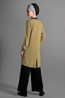 Hijab clothing BROWN PATCH DETAILED TRACKSUIT 9106 
