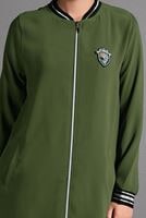Vêtements hijab VERT SURVÊTEMENT À BLASON 9106