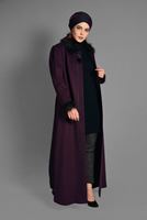 Vêtements hijab PRUNE CABAN À BOUTONNÉ 9755 