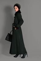 Vêtements hijab KAKI CABAN À BOUTONNÉ 9755