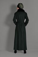 Vêtements hijab KAKI CABAN À BOUTONNÉ 9755