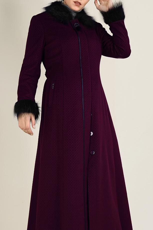 Vêtements hijab POURPRE CABAN À BOUTONNÉ T 9755  - TRENDTESETTÜR