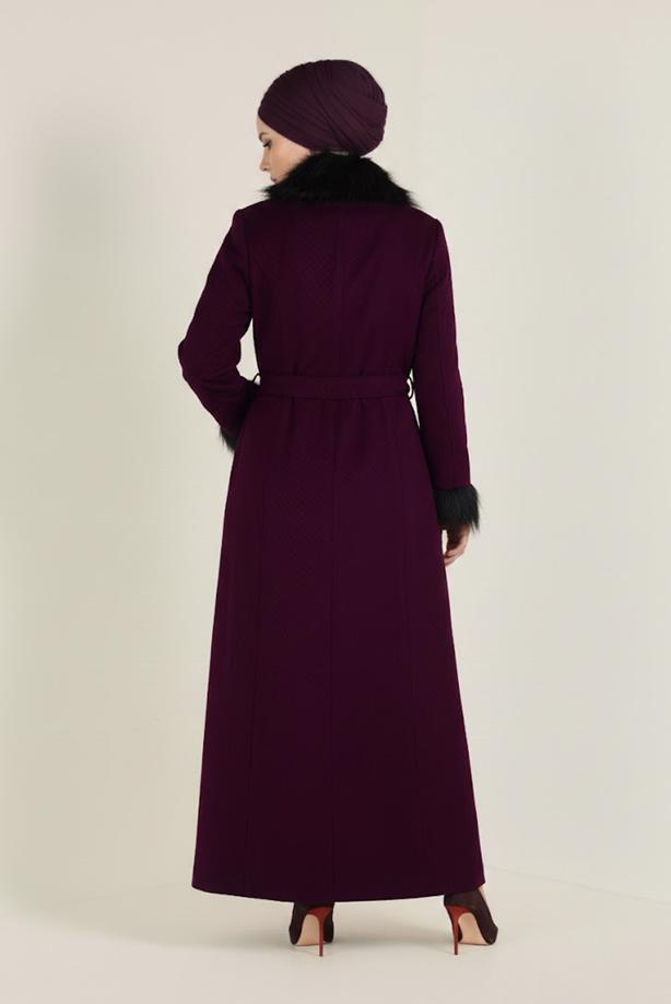 Vêtements hijab POURPRE CABAN À BOUTONNÉ T 9755  - TRENDTESETTÜR