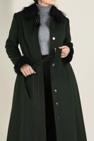 Vêtements hijab VERT CABAN À BOUTONNÉ T 9755 