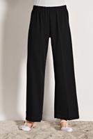 Tesettür giyim SİYAH BEL KISMI LASTİKLİ BOL PAÇA PANTOLON 9954 