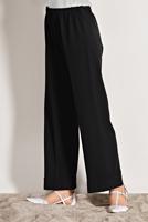 Tesettür giyim SİYAH BEL KISMI LASTİKLİ BOL PAÇA PANTOLON 9954 