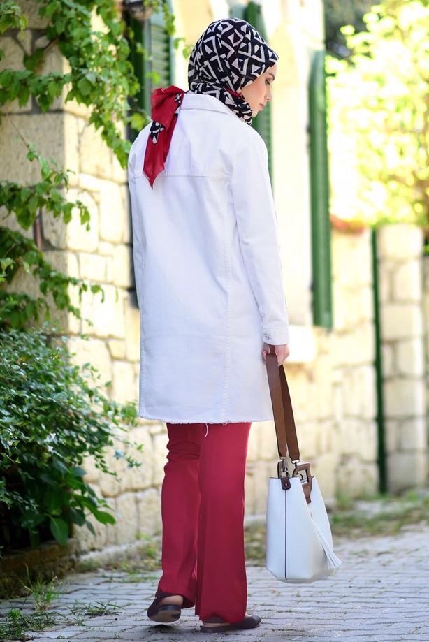 Hijab clothing  HIGH-WAIST FLARE PANTS 3854  - TRENDTESETTÜR