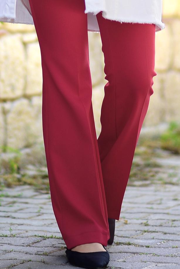Hijab clothing  HIGH-WAIST FLARE PANTS 3854  - TRENDTESETTÜR