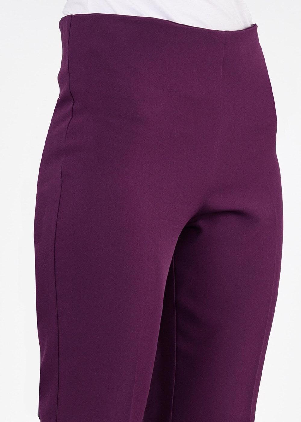 Vêtements hijab POURPRE PANTALON EN PATTES D′ÉLÈPHANT À HAUTE-TAILLE 3854 