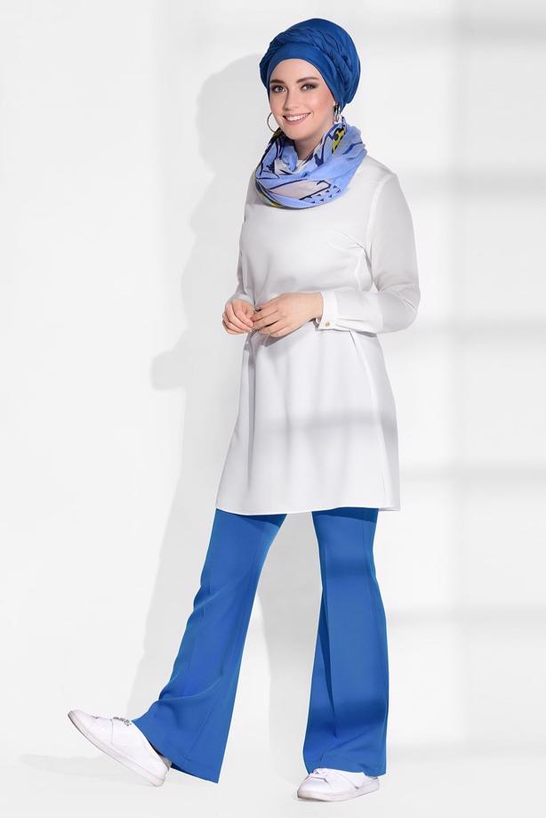 Vêtements hijab  HIGH-WAIST FLARE PANTS 3854  - TRENDTESETTÜR