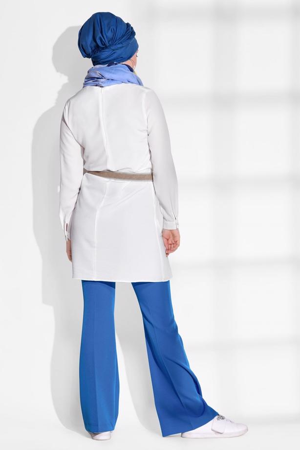 Vêtements hijab  HIGH-WAIST FLARE PANTS 3854  - TRENDTESETTÜR