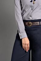 Tesettür giyim LACİVERT BOL PAÇA KEMERLİ PANTOLON 4605 