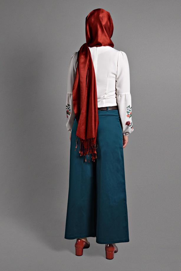 Vêtements hijab  BOOT-CUT BELTED PANTS 4605  - TRENDTESETTÜR