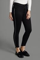 Tesettür giyim SİYAH SİM ŞERİTLİ LİKRALI PANTOLON 5502 