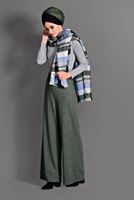 Tesettür giyim VİZON BELİ LASTİKLİ TRİKO PANTOLON 7216