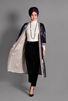 Tesettür giyim SİYAH KADİFE HAVUÇ PANTOLON 7236 