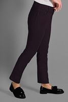 Tesettür giyim BORDO PAMUKLU CEP DETAYLI PANTOLON 7253 