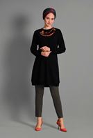 Tesettür giyim HAKİ CEPLİ ARA BEL PANTOLON 7254 