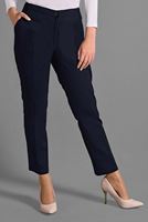 Tesettür giyim LACİVERT CEPLİ ARA BEL PANTOLON 7254 