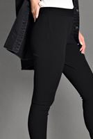 Tesettür giyim SİYAH BELİ LASTİKLİ TAYT PANTOLON  7276 