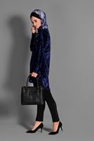 Tesettür giyim SİYAH YANLARI ZIMBALI TAYT PANTOLON 7277 