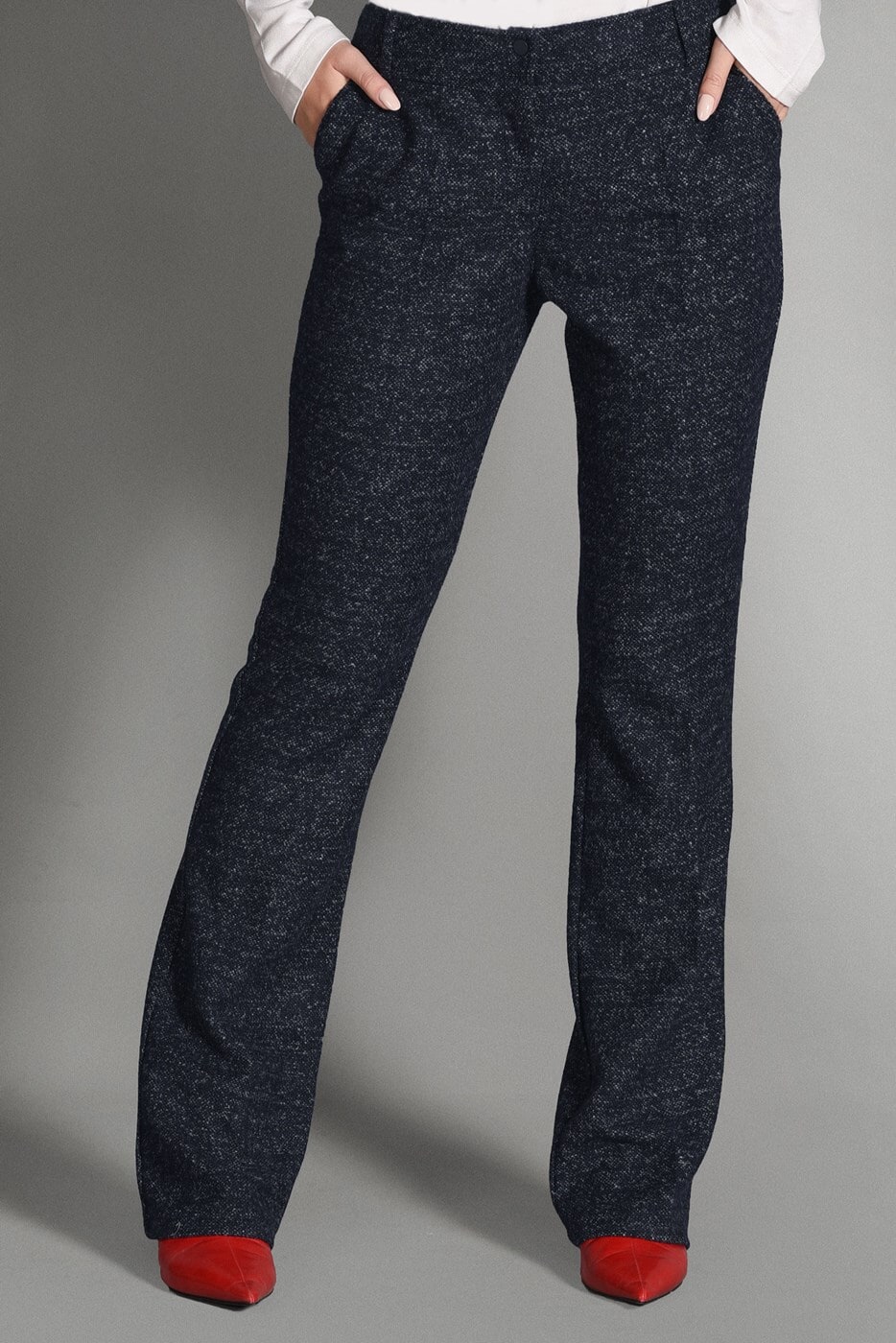 Tesettür giyim LACİVERT ORTA YÜKSEK BEL KLASİK KESİM PANTOLON 7279 