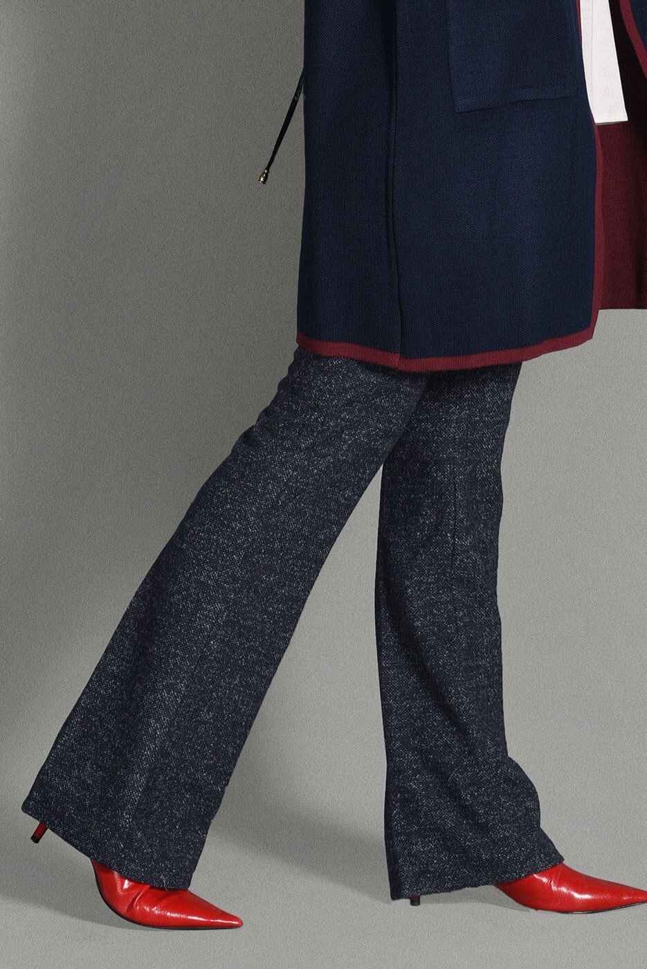 Tesettür giyim LACİVERT ORTA YÜKSEK BEL KLASİK KESİM PANTOLON 7279 