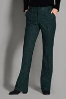 Tesettür giyim YEŞİL ORTA YÜKSEK BEL KLASİK KESİM PANTOLON 7279 