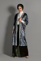 Vêtements hijab KAKI PANTALON LARGE EN VELOURS 7401 