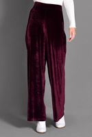 Tesettür giyim BORDO BOL KESİM KADİFE PANTOLON 7401 