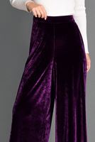 Tesettür giyim MÜRDÜM BOL KESİM KADİFE PANTOLON 7401 