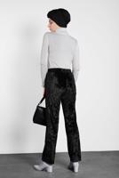 Tesettür giyim SİYAH ALVİNA CEPLİ KADİFE PANTOLON 7402 