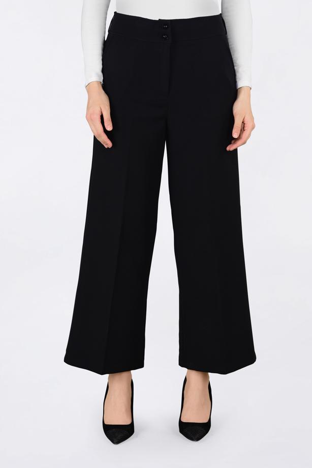 Vêtements hijab NOIR ALVİNA COUPE CLASSIQUE PANTALON 7407 - TRENDTESETTÜR