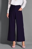 Tesettür giyim MOR GENİŞ KESİM KUMAŞ PANTOLON 7408 