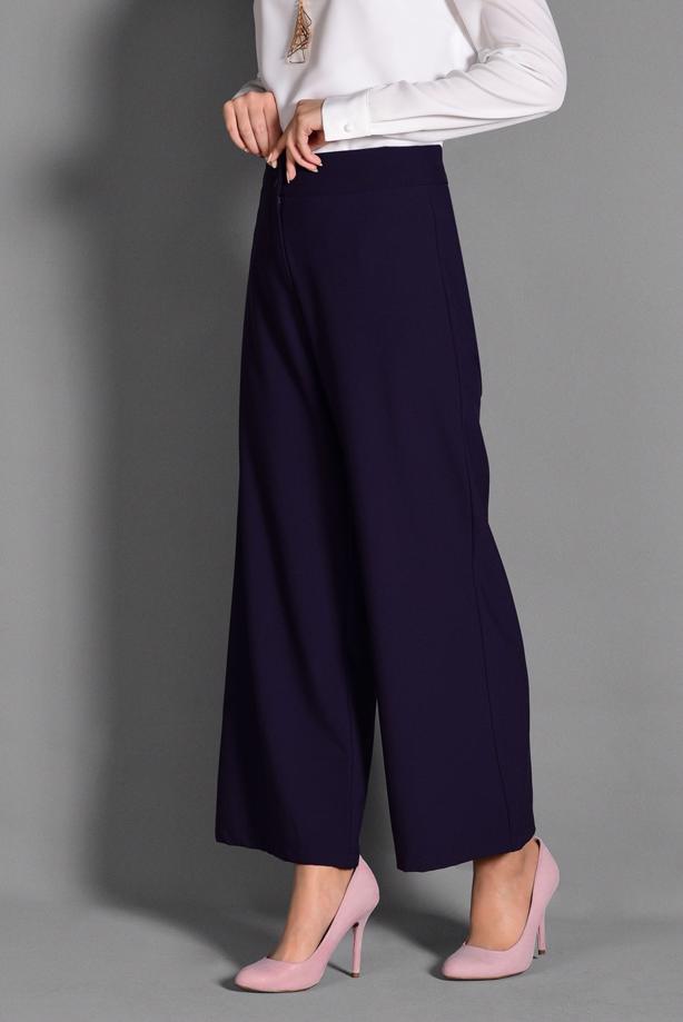 Tesettür giyim  GENİŞ KESİM KUMAŞ PANTOLON 7408  - TRENDTESETTÜR