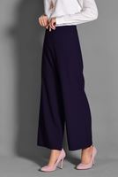 Tesettür giyim MOR GENİŞ KESİM KUMAŞ PANTOLON 7408 