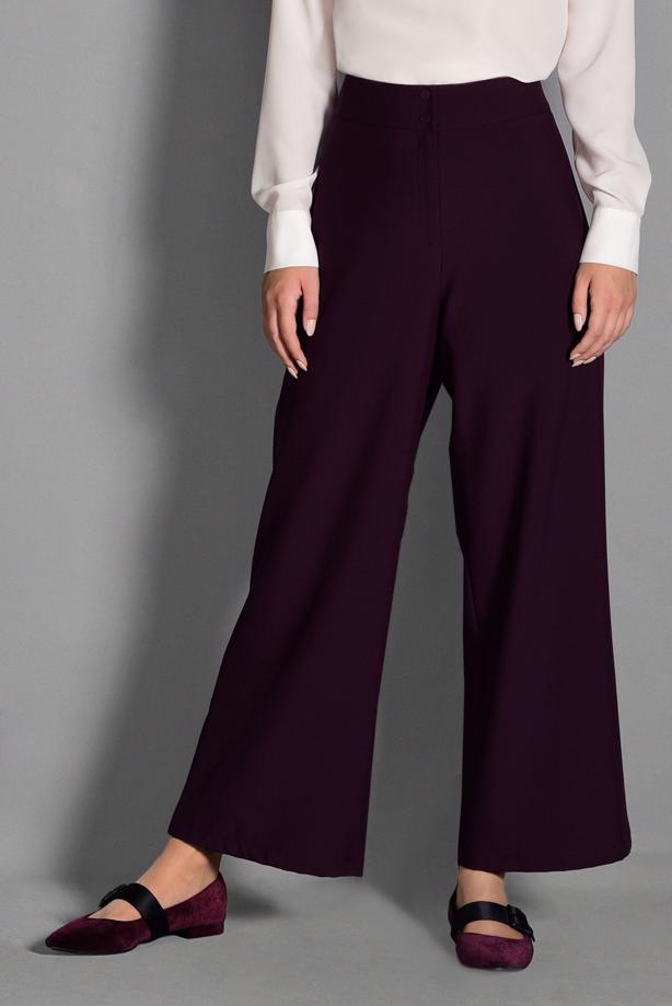 Tesettür giyim  GENİŞ KESİM KUMAŞ PANTOLON 7408  - TRENDTESETTÜR