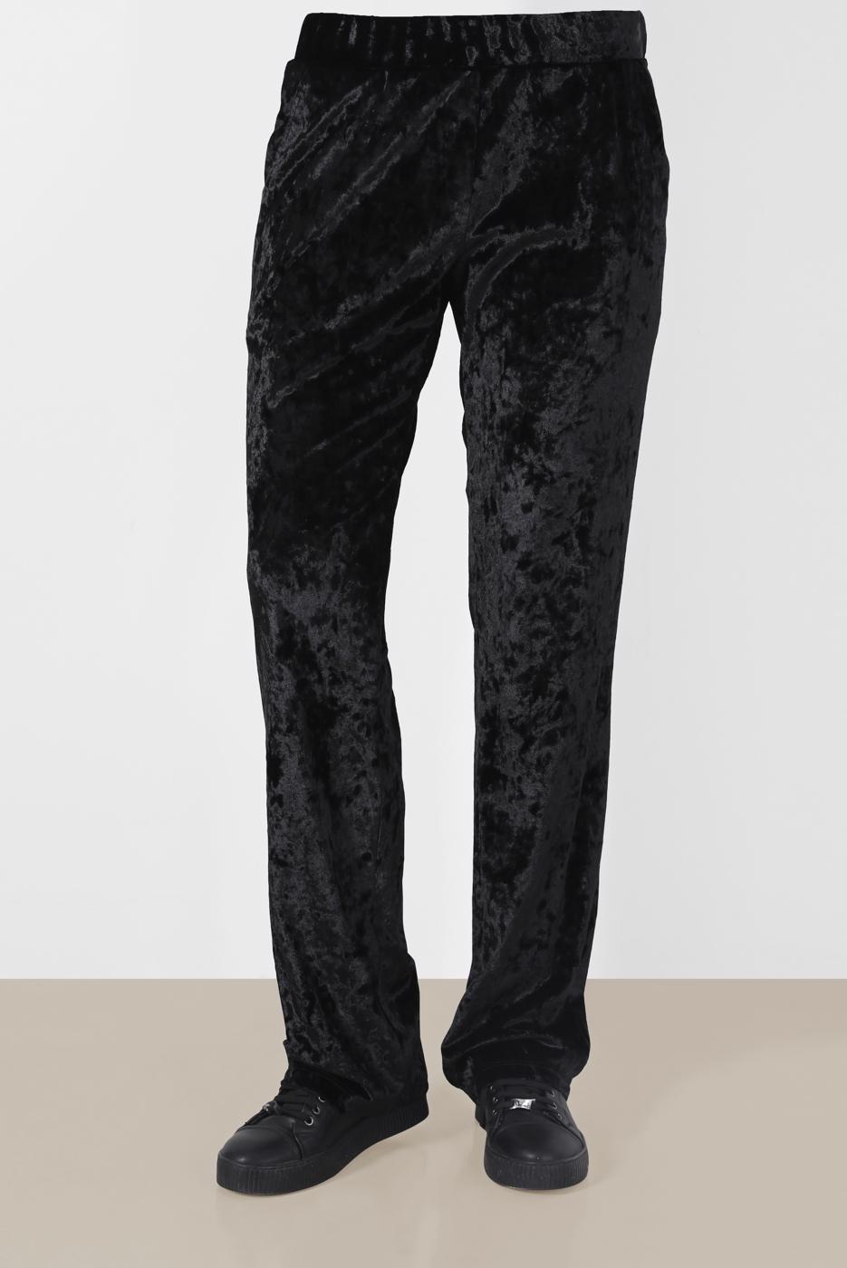 Tesettür giyim SİYAH ALVİNA KADİFE PANTOLON 7413  