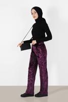 Tesettür giyim MÜRDÜM ALVİNA KADİFE PANTOLON 7413  