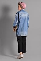 Hijab clothing BLACK ELASTIC-WAIST LYCRA PANTS 8542 