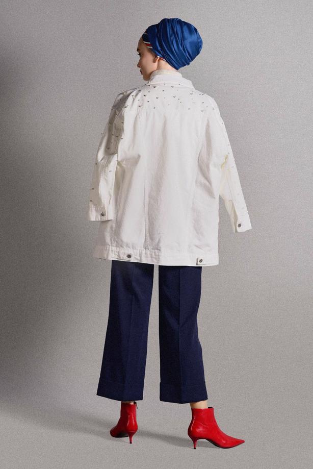 Vêtements hijab  ELASTIC-WAIST LYCRA PANTS 8542  - TRENDTESETTÜR