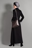 Tesettür giyim SİYAH DANTEL DETAYLI PRDESÜ 1137 