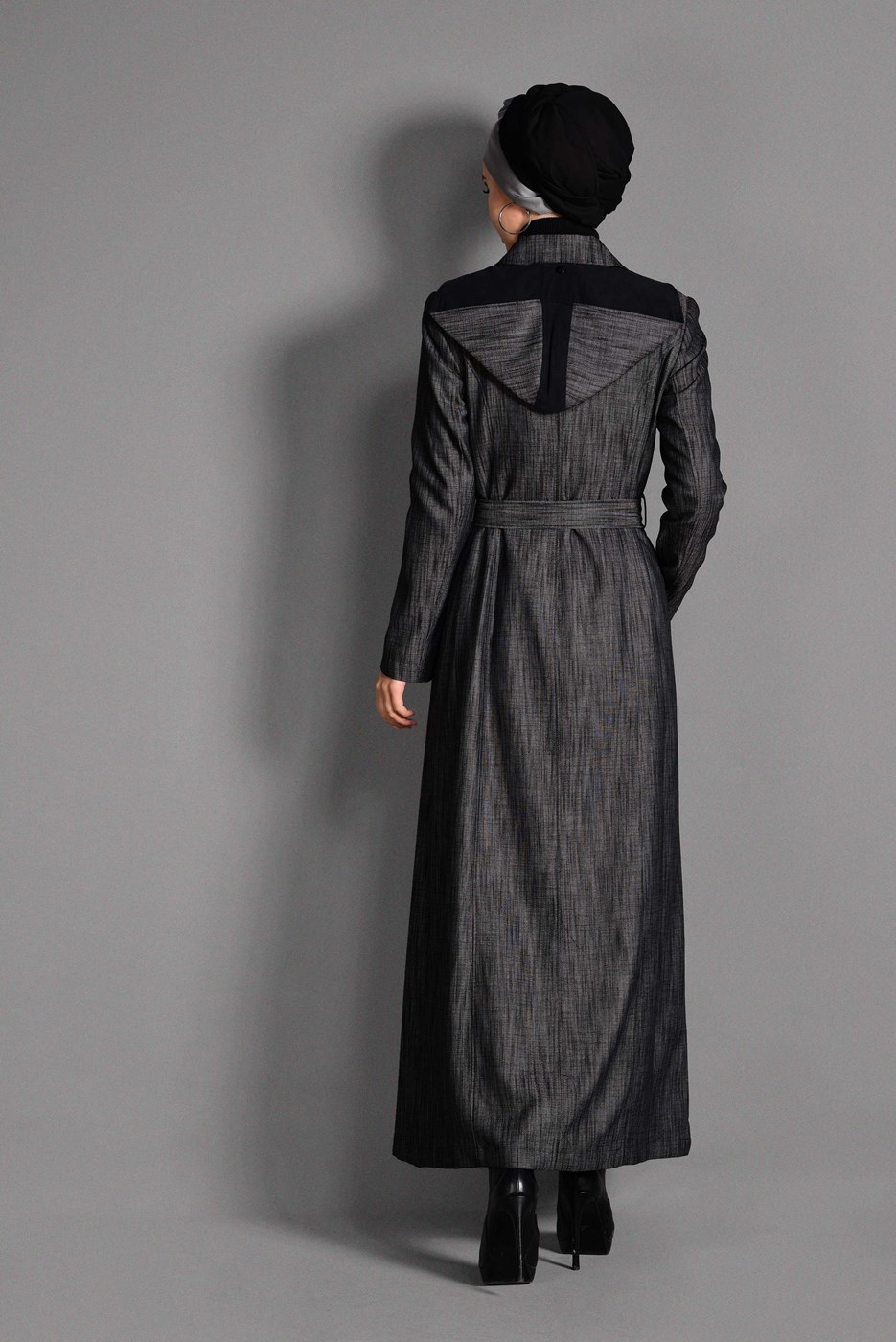Vêtements hijab NOIR PARDESSUS 1146 